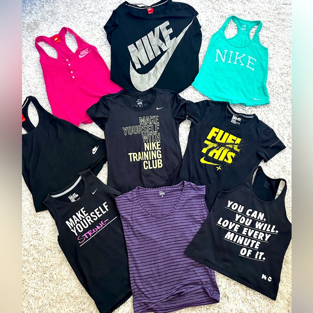 Nike Women’s Tops 9 Piece BUNDLE